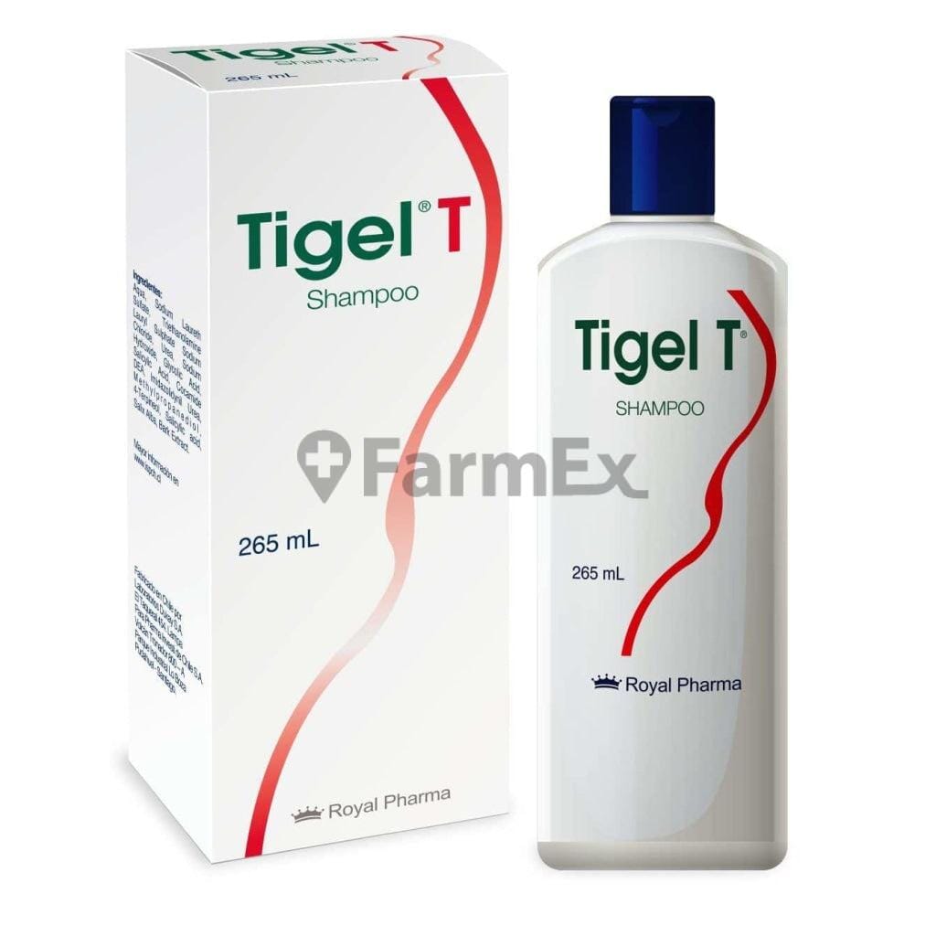 Tigel T Shampoo x 265 mL Farmex-Fonasa-Persistente